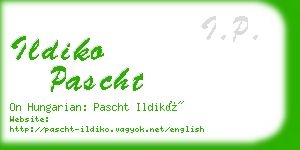 ildiko pascht business card